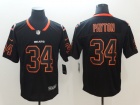 Chicago Bears #34 Walter Payton Black Lights Out Vapor Untouchable Limited Jersey