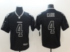 Oakland Raiders #4 Derek Carr Black Lights Out Vapor Untouchable Limited Jersey