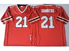 Atlanta Falcons #21 Deion Sanders Red Throwback Jersey