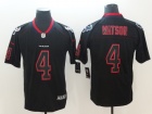 Houston Texans #4 Deshaun Waston Black Lights Out Vapor Untouchable Limited Jersey