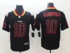 San Francisco 49ers #10 Jimmy Garoppolo Black Lights Out Vapor Untouchable Limited Jersey