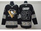 Adidas Pittsburgh Penguins #87 Sidney Crosby Black Fashion Hockey Jersey