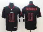 Arizona Cardinals #11 Larry Fitzgerald Black Lights Out Untouchable Limited Jersey