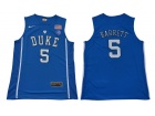 Duke Blue Devils #5 R.J. Barrett Blue College Basketball Jersey