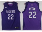 Nike Phoenix Suns #22 Deandre Ayton Purple City Swingman Jersey