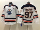 Adidas Youth Edmonton Oilers #97 Connor McDavid White Hockey Jersey