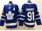 Adidas Toronto Maple #91 John Tavares Blue Jersey