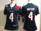 Woman Houston Texans #4 Deshaun Waston Blue Vapor Untouchable New Style Limited Jersey