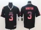 Tampa Bay Buccaneers #3 Jameis Winston Black Usa Flag Vapor Untouchable Limited Jersey