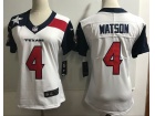 Woman Houston Texans #4 Deshaun Waston White Vapor Untouchable New Style Limited Jersey