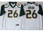 Miami Hurricanes #26 Sean Taylor White Jerseys