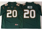 Miami Hurricanes #20 Ed Reed Green Jersey