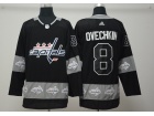 Adidas Washington Capitals #8 Alexander Ovechkin Black Fashion Hockey Jersey