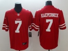 San Francisco 49ers #7 Colin Kaepernick Red Vapor Untouchable Limited Jersey