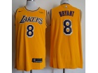 Nike Los Angeles Lakers #8 Kobe Bryant Yellow New Style Jersey