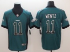 Philadelphia Eagles #11 Carson Wentz Green Drift Fashion Vapor Untouchable Limited Jersey