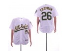 Oakland Athletics #26 Matt Chapman White Flexbase Jerseys