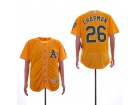 Oakland Athletics #26 Matt Chapman Yellow Flexbase Jerseys