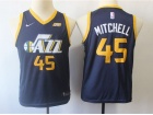 Nike Utah Jazz #45 Donovan Mitchell Navy Blue Youth Jersey