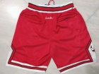 Chicago Bulls Red Throwback Basketball Short