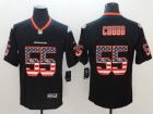 Denver Broncos #55 Bradley Chubb Black USA Flag Vapor Untouchable Limited Jersey