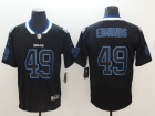 Buffalo Bills #49 Tremaine Edmunds Black Lights Out Vapor Untouchable Limited Jersey