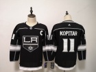 Adidas Los Angeles Kings #11 Anze Kopitar Black Women Hockey Jersey