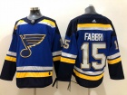 Adidas St.Louis Blues #15 Robby Fabbri Blue Hockey Jersey