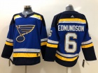 Adidas St.Louis Blues #6 Joel Edmundson Blue Hockey Jersey