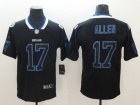 Buffalo Bills #17 Josh Allen Black Lights Out Vapor Untouchable Limited Jersey