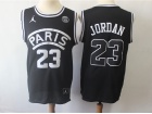 Jordan X Paris Saint-Germain #23 Michael Jordan Black Basketball Jersey