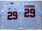 Alabama Crimson Tide #29 Minkah Fitzpatrick White Jersey