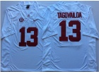 Alabama Crimson Tide #13 Tua Tagovailoa White Limited Jersey