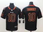 Chicago Bears #10 Mitch Trubisky Black Lights Out Vapor Untouchable Limited Jersey