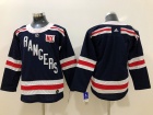 Adidas New York Rangers Blank Navy Blue Youth Hockey Jersey