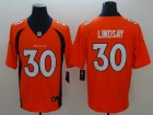 Denver Broncos #30 Phillip Lindsay Orange Vapor Untouchable Limited Jersey