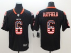 Cleveland Browns #6 Baker Mayfield Black USA Flag Fashion Vapor Untouchable Limited Jersey