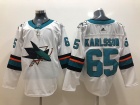 Adidas San Jose Sharks #65 Erik Karlsson White Hockey Jersey