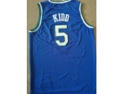 Dallas Mavericks #5 Jason Kidd Blue Throwback Basketball Jersey