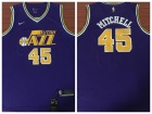 Nike Utah Jazz #45 Donovan Mitchell Purple New Season Basketball Jersey