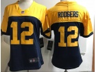 Woman Green Bay Packers #12 Aaron Rodgers Blue Vapor Untouchable Limited Jersey