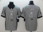 Oakland Raiders #4 Derek Carr Gray Drift Vapor Untouchable Limited Jersey