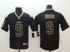 New Orleans Saints #9 Drew Brees Black Lights Out Vapor Limited Jersey