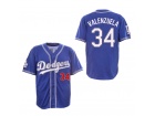 Los Angeles Dodgers #34 Fernando Valenzuela Blue 1999-2000 Style Jersey