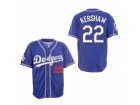 Los Angeles Dodgers #22 Clayton Kershaw Blue 1999-2000 Style Jersey