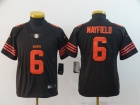 Youth Cleveland Browns #6 Baker Mayfield Brown Color Rush Limited Jersey 