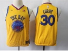 Nike Youth Golden State Warriors #30 Stephen Curry Yellow City Jersey