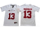 Youth Alabama Crimson Tide #13 Tua Tagovailoa White Jersey