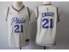 Nike Youth Philadelphia 76ers #21 Joel Embiid Cream City Jersey 