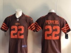 Cleveland Browns #22 Jabrill Peppers Brown Color Rush Limited Jersey